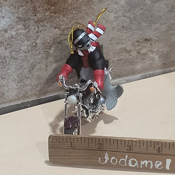 Harley Davidson Walrus Motorcycle North Pole Christmas Ornament 1999 - Picture 9 of 13